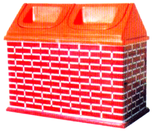 戶外玻璃鋼垃圾箱/桶