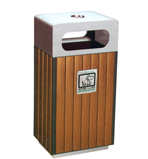 戶外木條園林垃圾桶